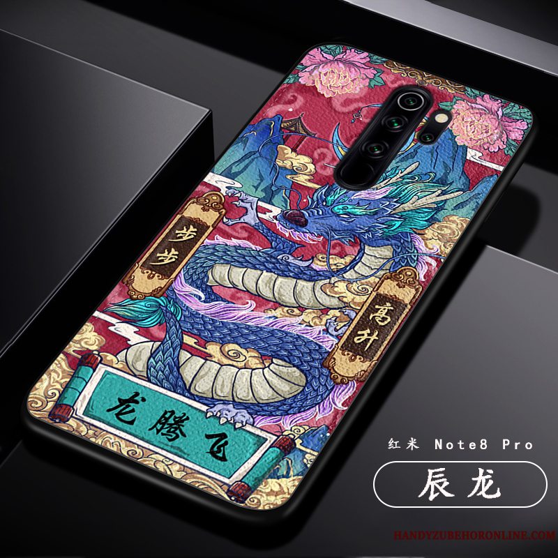 Etui Redmi Note 8 Pro Læder Af Personlighed Mønster, Cover Redmi Note 8 Pro Kreativ Anti-fald Trend