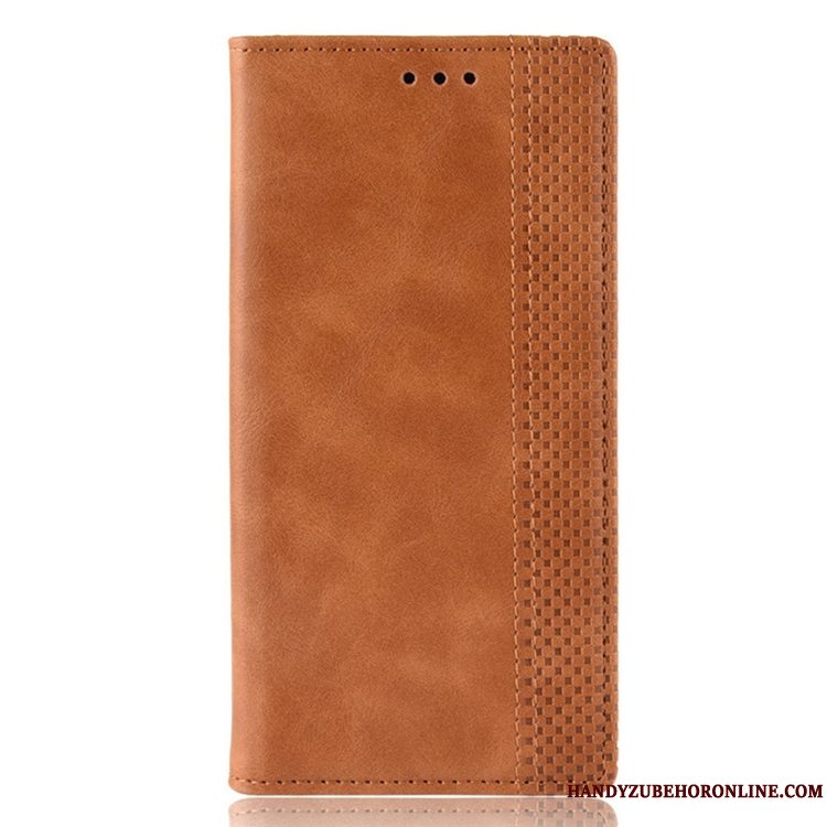 Etui Redmi Note 8 Pro Læder Kort Sort, Cover Redmi Note 8 Pro Tegnebog Magnetisk Mønster