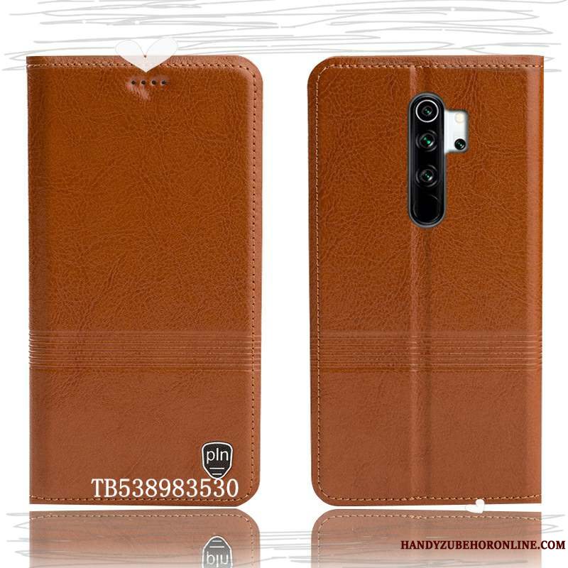 Etui Redmi Note 8 Pro Læder Telefonanti-fald, Cover Redmi Note 8 Pro Tasker Lille Sektion Rød