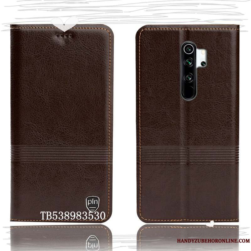 Etui Redmi Note 8 Pro Læder Telefonanti-fald, Cover Redmi Note 8 Pro Tasker Lille Sektion Rød