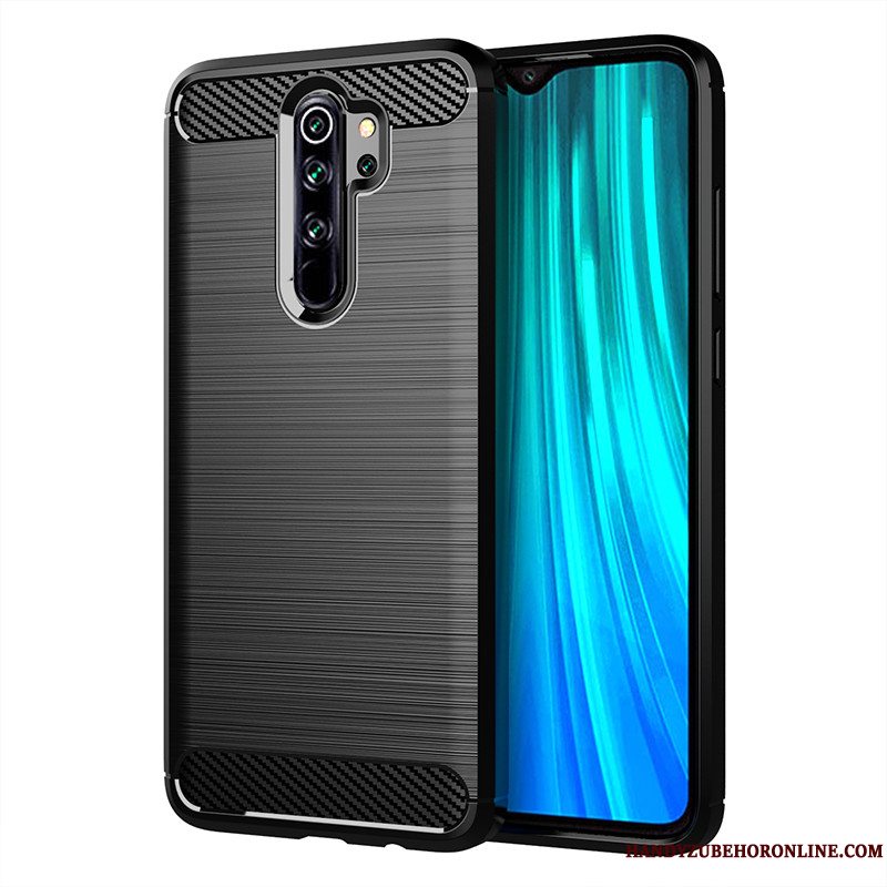 Etui Redmi Note 8 Pro Tasker Åndbar Gasbag, Cover Redmi Note 8 Pro Beskyttelse Sort Bagdæksel