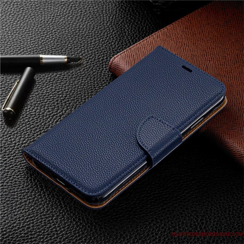 Etui Redmi Note 8t Beskyttelse Rød Lille Sektion, Cover Redmi Note 8t Folio Hængende Ornamenter Trend