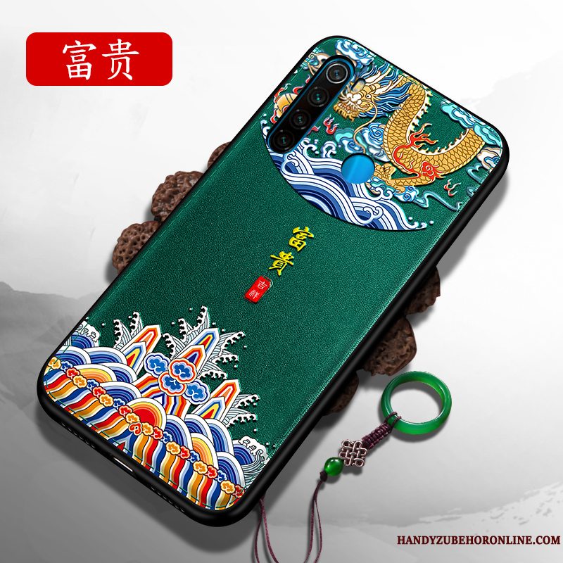 Etui Redmi Note 8t Kreativ Lille Sektion Kinesisk Stil, Cover Redmi Note 8t Tasker Skærmbeskyttelse Nubuck