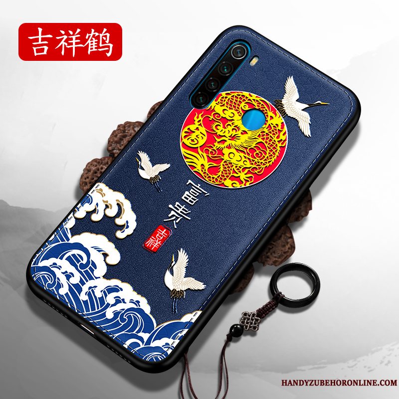 Etui Redmi Note 8t Kreativ Lille Sektion Kinesisk Stil, Cover Redmi Note 8t Tasker Skærmbeskyttelse Nubuck