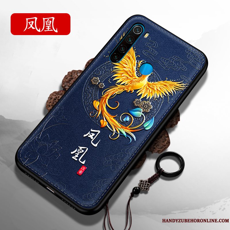 Etui Redmi Note 8t Kreativ Lille Sektion Kinesisk Stil, Cover Redmi Note 8t Tasker Skærmbeskyttelse Nubuck