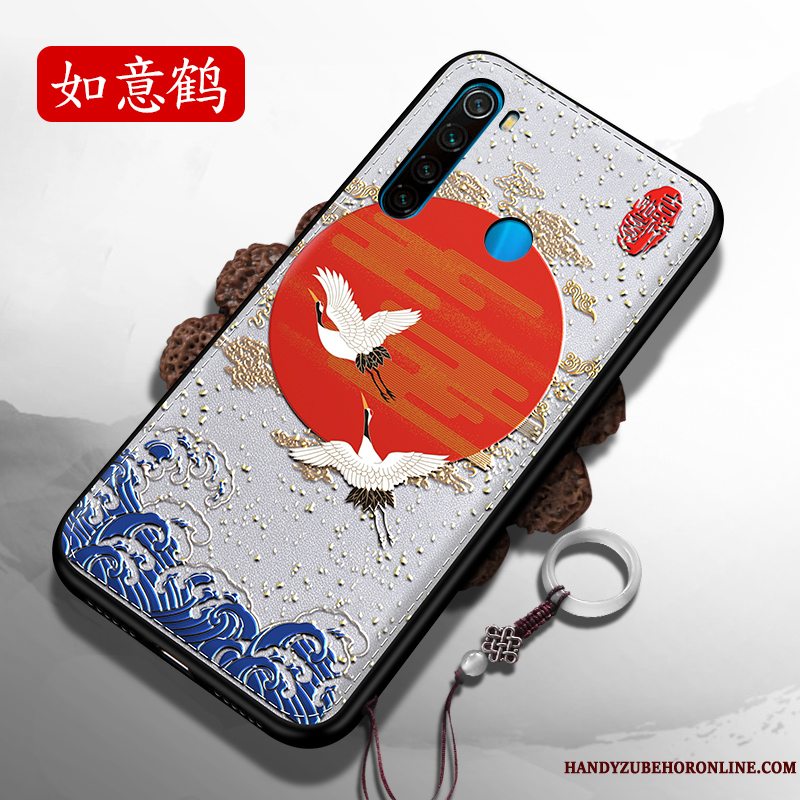 Etui Redmi Note 8t Kreativ Lille Sektion Kinesisk Stil, Cover Redmi Note 8t Tasker Skærmbeskyttelse Nubuck