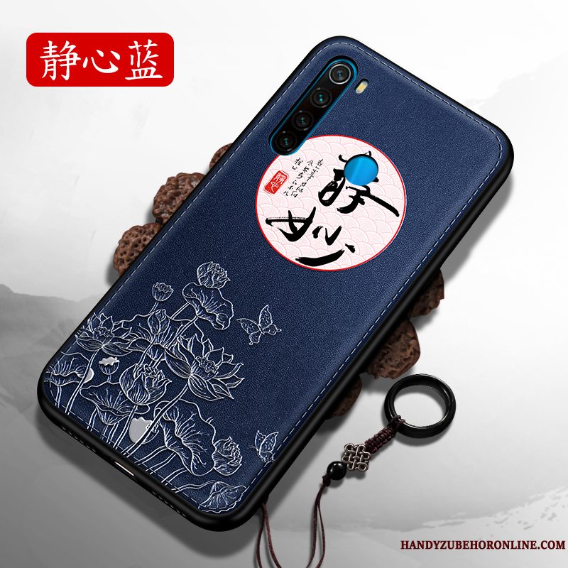 Etui Redmi Note 8t Kreativ Lille Sektion Kinesisk Stil, Cover Redmi Note 8t Tasker Skærmbeskyttelse Nubuck