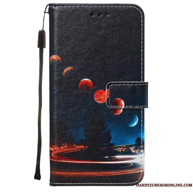 Etui Redmi Note 8t Læder Kort Lille Sektion, Cover Redmi Note 8t Folio Mønster Af Personlighed