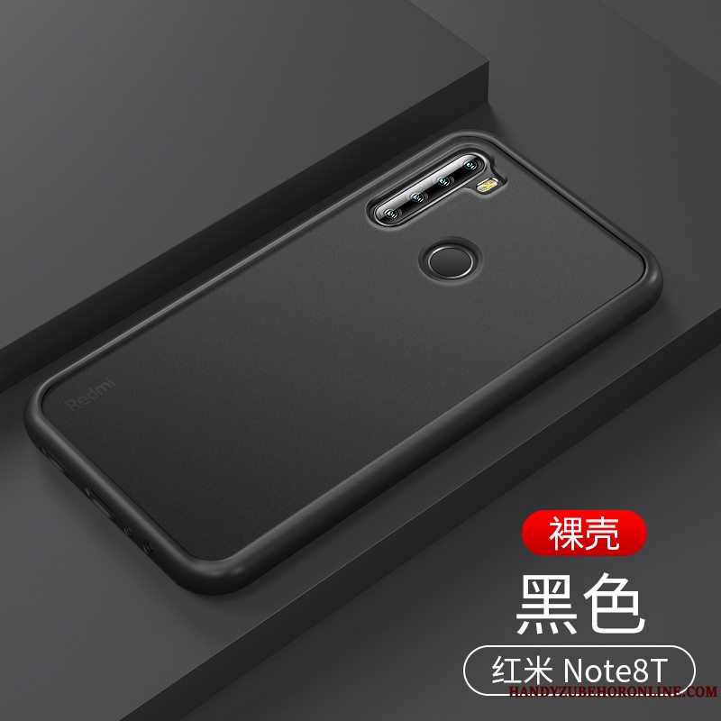 Etui Redmi Note 8t Silikone Nubuck Anti-fald, Cover Redmi Note 8t Trendy Gennemsigtig