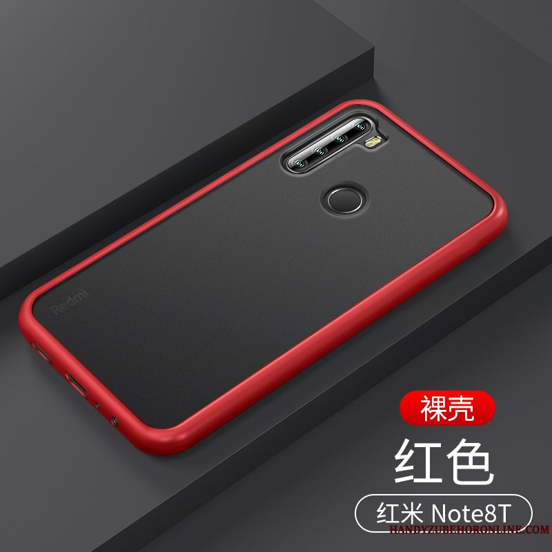 Etui Redmi Note 8t Silikone Nubuck Anti-fald, Cover Redmi Note 8t Trendy Gennemsigtig