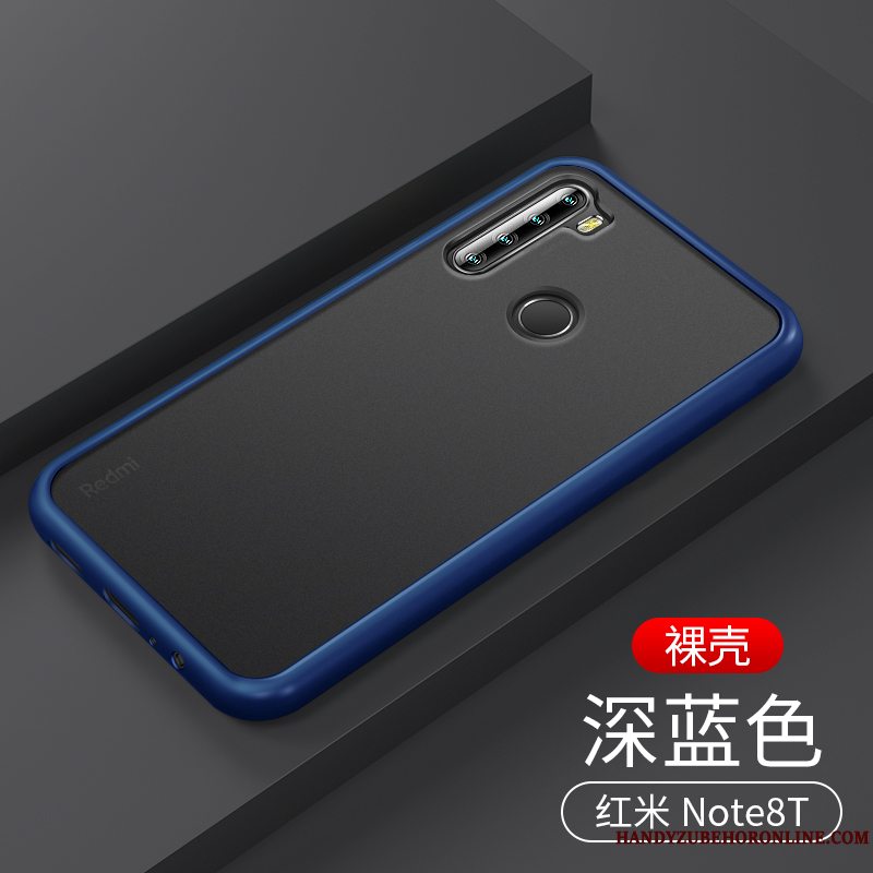 Etui Redmi Note 8t Silikone Nubuck Anti-fald, Cover Redmi Note 8t Trendy Gennemsigtig
