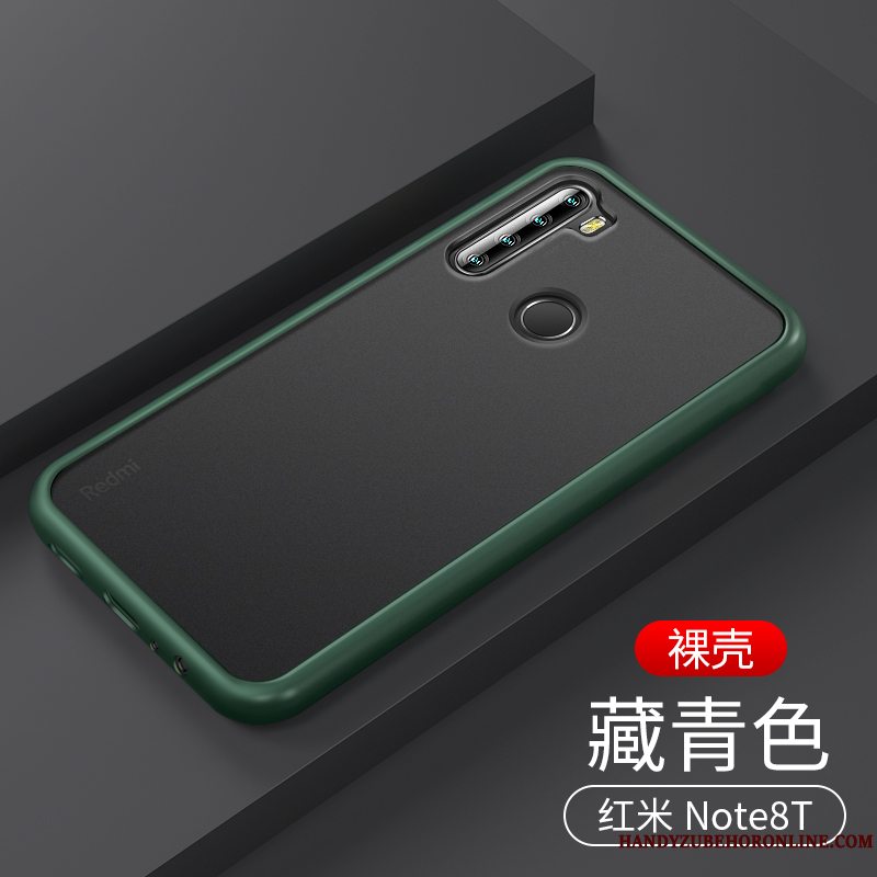 Etui Redmi Note 8t Silikone Nubuck Anti-fald, Cover Redmi Note 8t Trendy Gennemsigtig