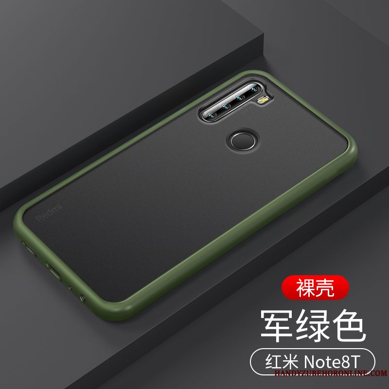 Etui Redmi Note 8t Silikone Nubuck Anti-fald, Cover Redmi Note 8t Trendy Gennemsigtig