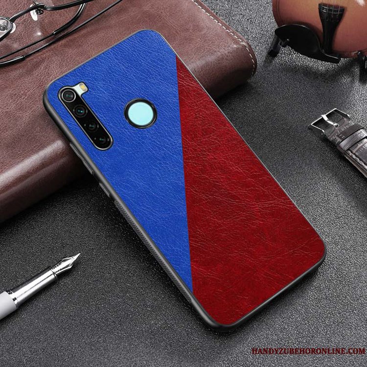 Etui Redmi Note 8t Tasker Af Personlighed Rød, Cover Redmi Note 8t Blød Sort Anti-fald