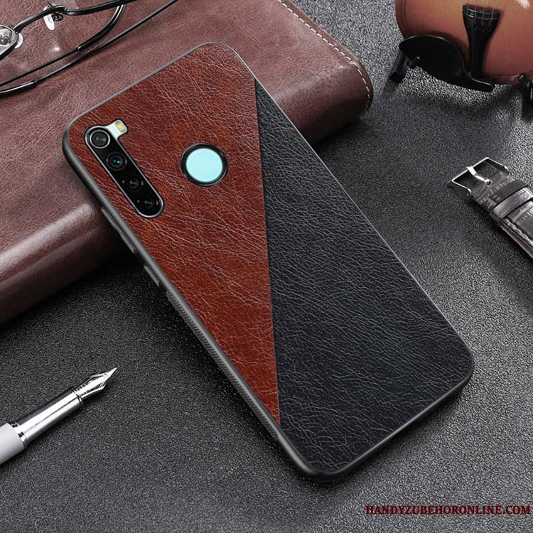 Etui Redmi Note 8t Tasker Af Personlighed Rød, Cover Redmi Note 8t Blød Sort Anti-fald