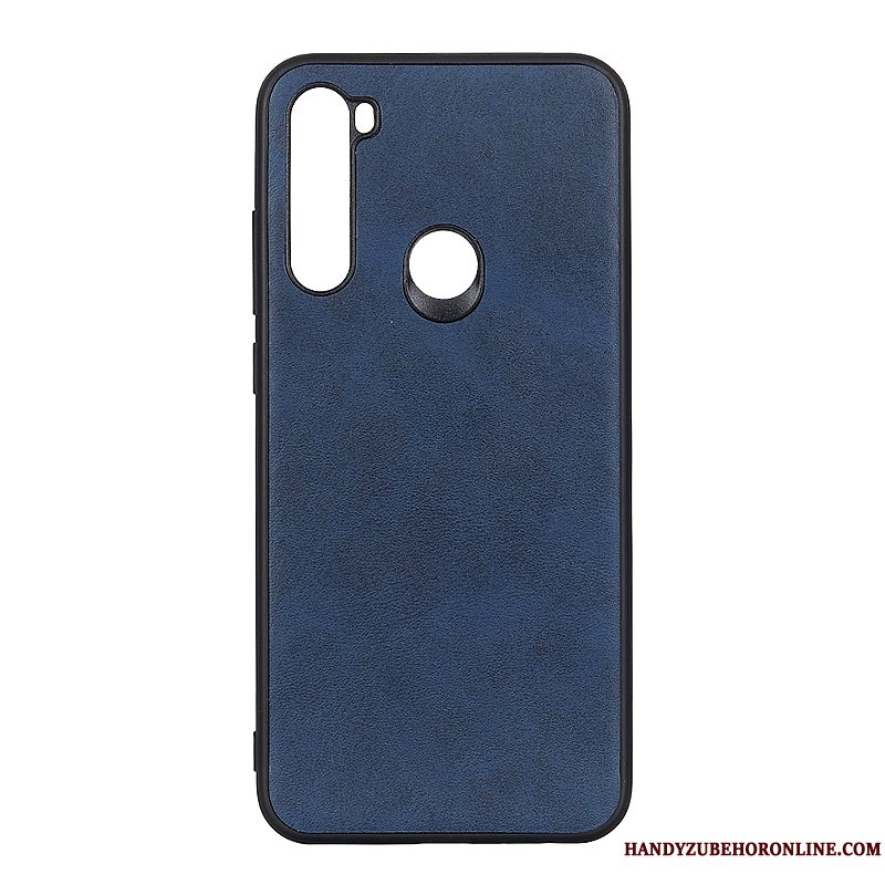 Etui Redmi Note 8t Tasker Hård Telefon, Cover Redmi Note 8t Læder Vinrød Lille Sektion