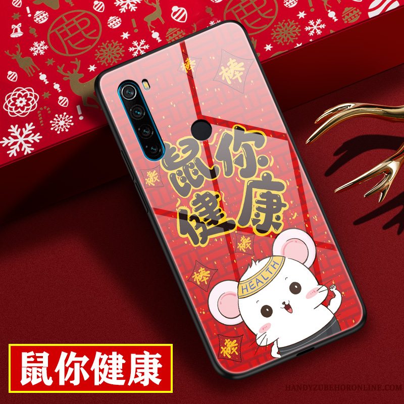 Etui Redmi Note 8t Tasker Ny Rotte, Cover Redmi Note 8t Cartoon Rød Anti-fald