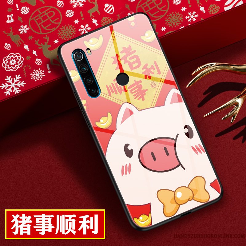 Etui Redmi Note 8t Tasker Ny Rotte, Cover Redmi Note 8t Cartoon Rød Anti-fald