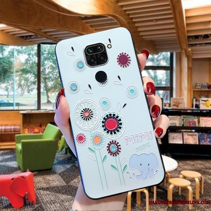 Etui Redmi Note 9 Cartoon Telefonnet Red, Cover Redmi Note 9 Silikone Lille Sektion Rød