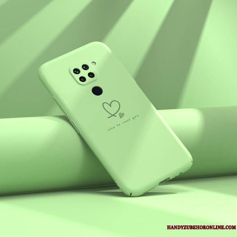 Etui Redmi Note 9 Kreativ Anti-fald Trend, Cover Redmi Note 9 Tasker Nubuck Rød