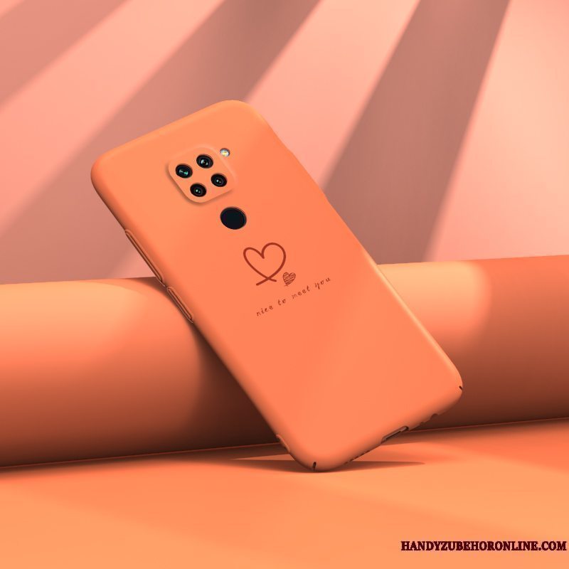 Etui Redmi Note 9 Kreativ Anti-fald Trend, Cover Redmi Note 9 Tasker Nubuck Rød