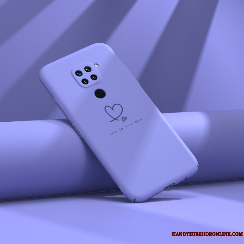 Etui Redmi Note 9 Kreativ Anti-fald Trend, Cover Redmi Note 9 Tasker Nubuck Rød