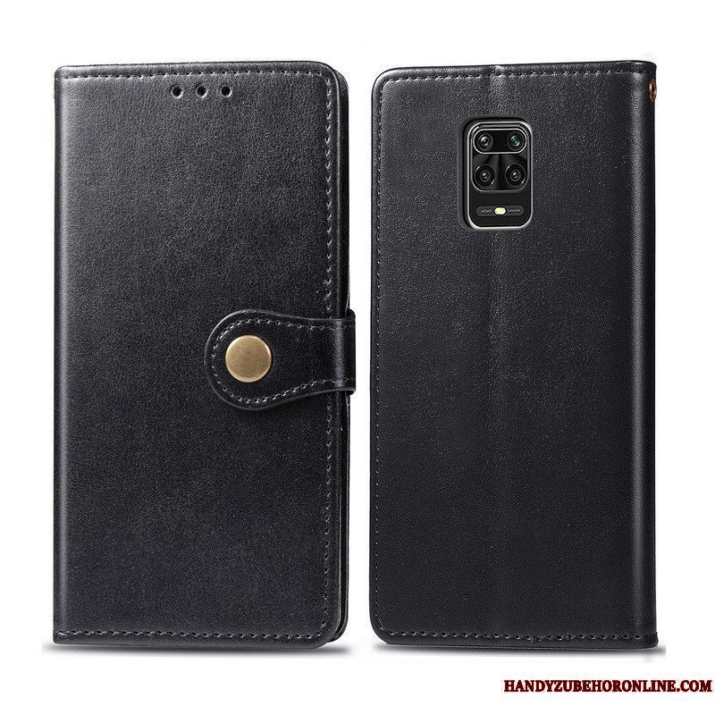 Etui Redmi Note 9 Pro Læder Grøn Solid Farve, Cover Redmi Note 9 Pro Beskyttelse Telefonsimple