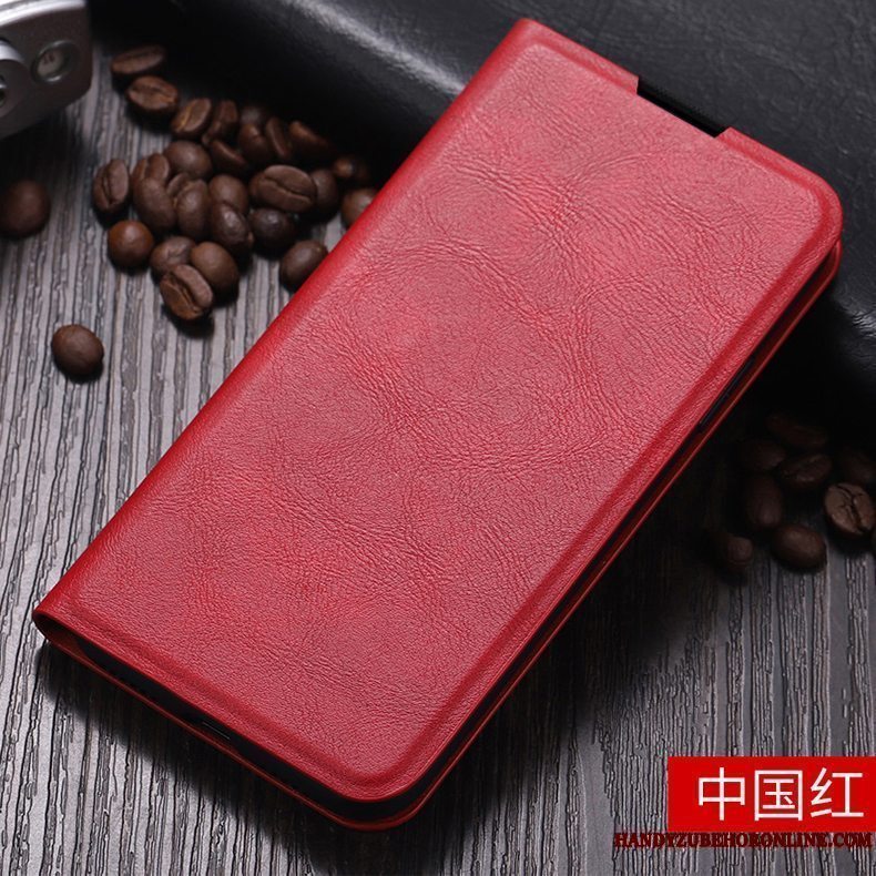 Etui Redmi Note 9 Pro Tasker Bagdæksel Tynd, Cover Redmi Note 9 Pro Beskyttelse Telefonrød