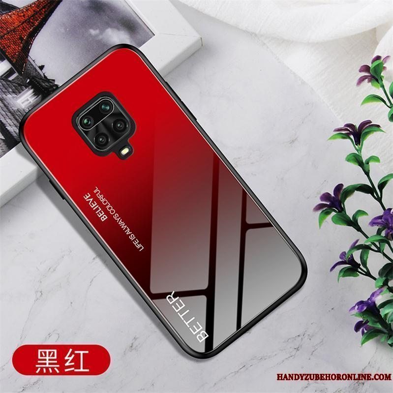 Etui Redmi Note 9 Pro Tasker Ramme Rød, Cover Redmi Note 9 Pro Beskyttelse Simple Ny