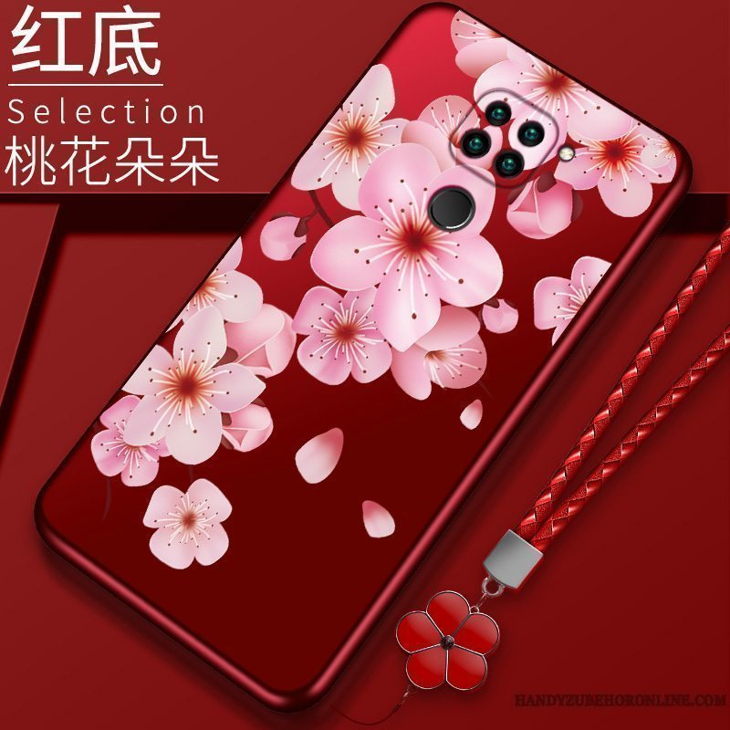 Etui Redmi Note 9 Tasker Let Tynd Trend, Cover Redmi Note 9 Silikone Rød Trendy