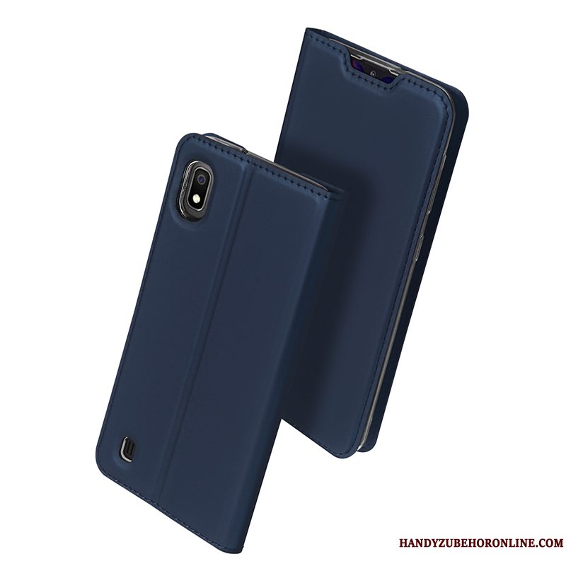 Etui Samsung Galaxy A10 Beskyttelse Sort Ny, Cover Samsung Galaxy A10 Tasker Kort Let Tynd