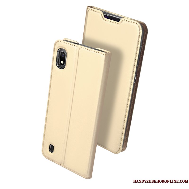 Etui Samsung Galaxy A10 Beskyttelse Sort Ny, Cover Samsung Galaxy A10 Tasker Kort Let Tynd