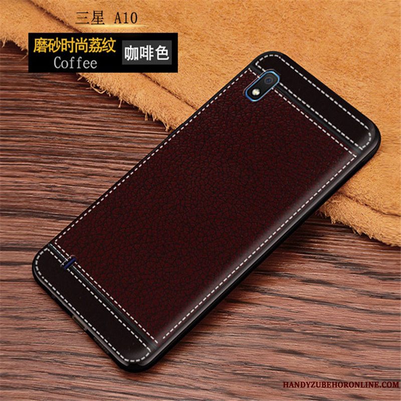 Etui Samsung Galaxy A10 Blød Anti-fald Mønster, Cover Samsung Galaxy A10 Kreativ Lyserød Telefon