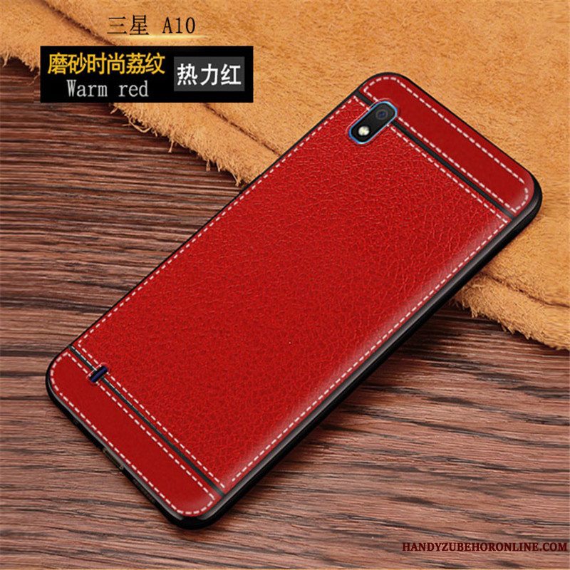 Etui Samsung Galaxy A10 Blød Anti-fald Mønster, Cover Samsung Galaxy A10 Kreativ Lyserød Telefon