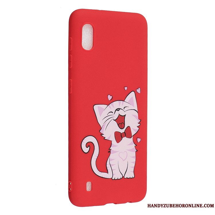 Etui Samsung Galaxy A10 Blød Simple Af Personlighed, Cover Samsung Galaxy A10 Cartoon Telefongul