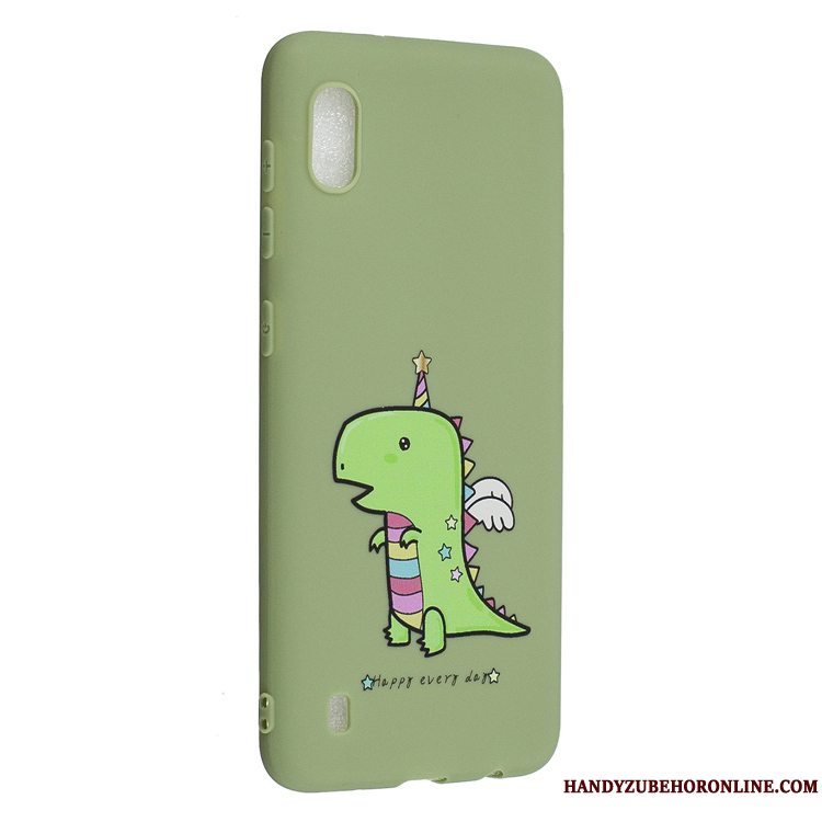 Etui Samsung Galaxy A10 Blød Simple Af Personlighed, Cover Samsung Galaxy A10 Cartoon Telefongul