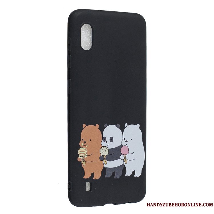 Etui Samsung Galaxy A10 Blød Simple Af Personlighed, Cover Samsung Galaxy A10 Cartoon Telefongul