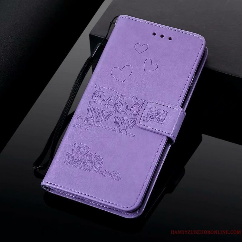 Etui Samsung Galaxy A10 Cartoon Blå Telefon, Cover Samsung Galaxy A10 Tasker