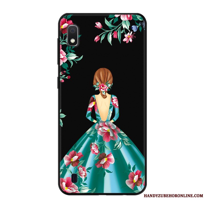 Etui Samsung Galaxy A10 Cartoon Sort Af Personlighed, Cover Samsung Galaxy A10 Beskyttelse Anti-fald Telefon