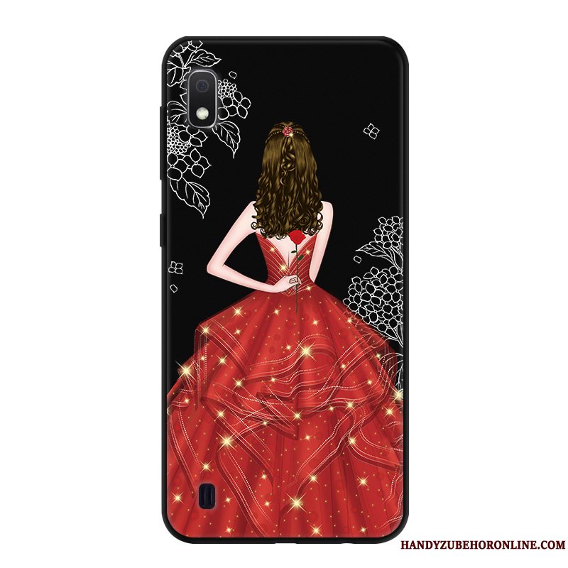 Etui Samsung Galaxy A10 Cartoon Sort Af Personlighed, Cover Samsung Galaxy A10 Beskyttelse Anti-fald Telefon