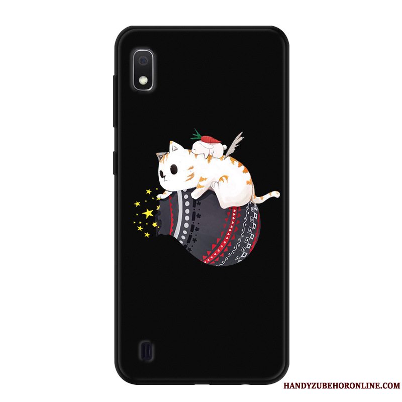 Etui Samsung Galaxy A10 Cartoon Sort Af Personlighed, Cover Samsung Galaxy A10 Beskyttelse Anti-fald Telefon