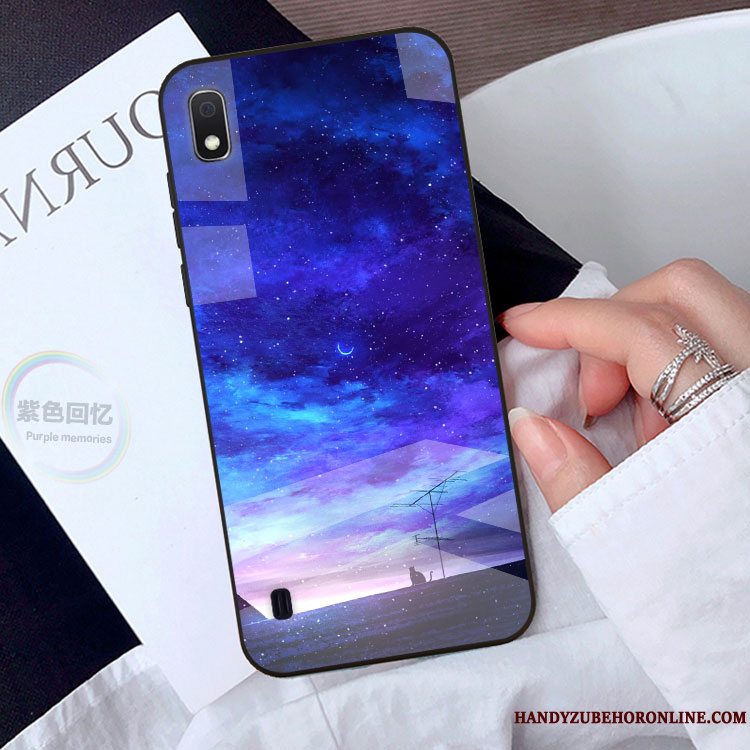 Etui Samsung Galaxy A10 Cartoon Sort Anti-fald, Cover Samsung Galaxy A10 Beskyttelse Af Personlighed Telefon