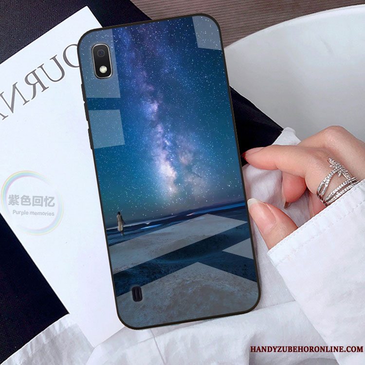 Etui Samsung Galaxy A10 Cartoon Sort Anti-fald, Cover Samsung Galaxy A10 Beskyttelse Af Personlighed Telefon