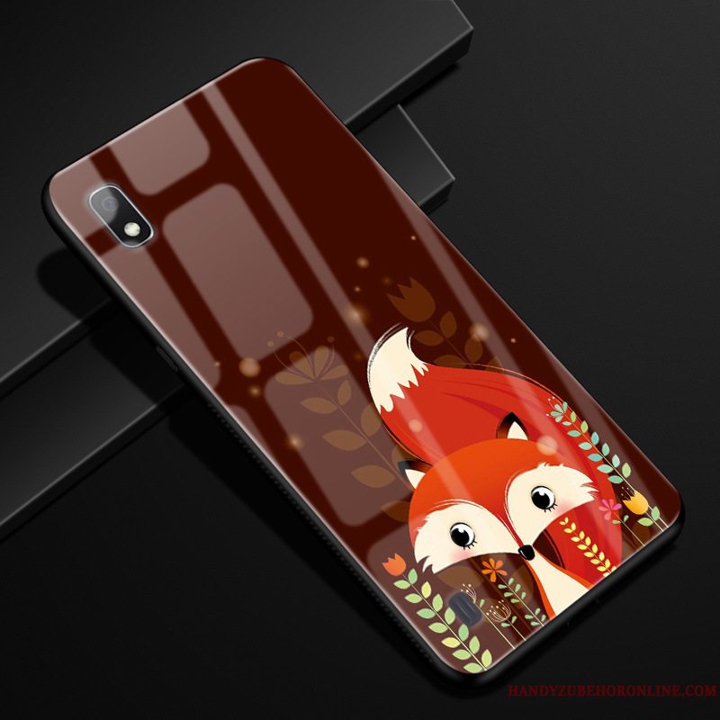 Etui Samsung Galaxy A10 Cartoon Trendy Af Personlighed, Cover Samsung Galaxy A10 Beskyttelse Rød Telefon