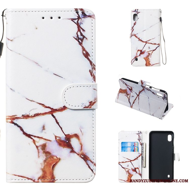 Etui Samsung Galaxy A10 Læder Telefonhvid, Cover Samsung Galaxy A10 Folio