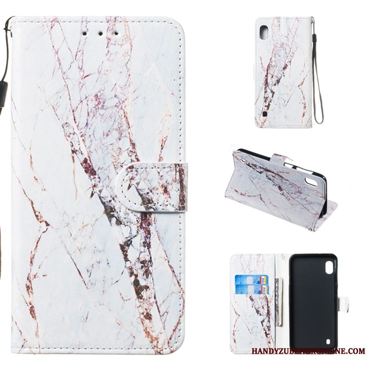 Etui Samsung Galaxy A10 Læder Telefonhvid, Cover Samsung Galaxy A10 Folio