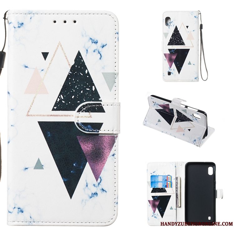 Etui Samsung Galaxy A10 Læder Telefonhvid, Cover Samsung Galaxy A10 Folio