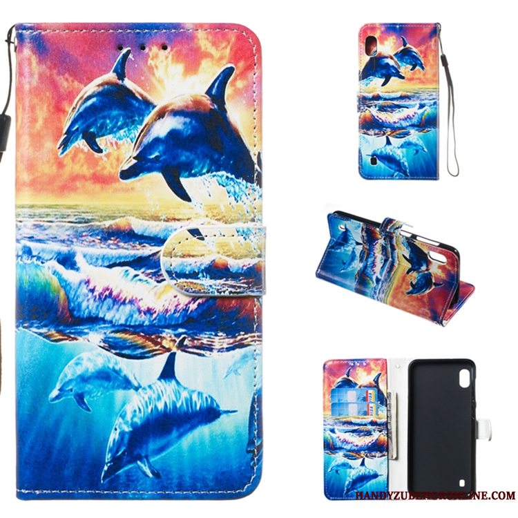 Etui Samsung Galaxy A10 Læder Telefonhvid, Cover Samsung Galaxy A10 Folio