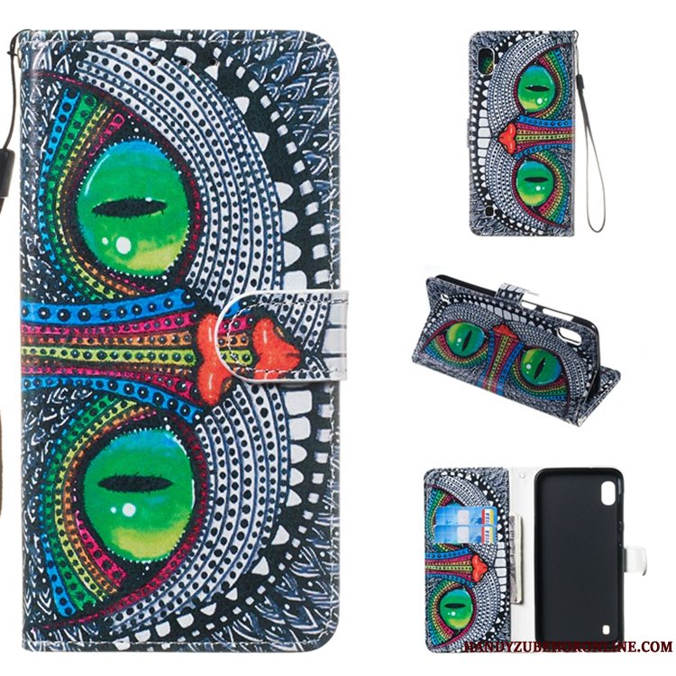 Etui Samsung Galaxy A10 Læder Telefonhvid, Cover Samsung Galaxy A10 Folio