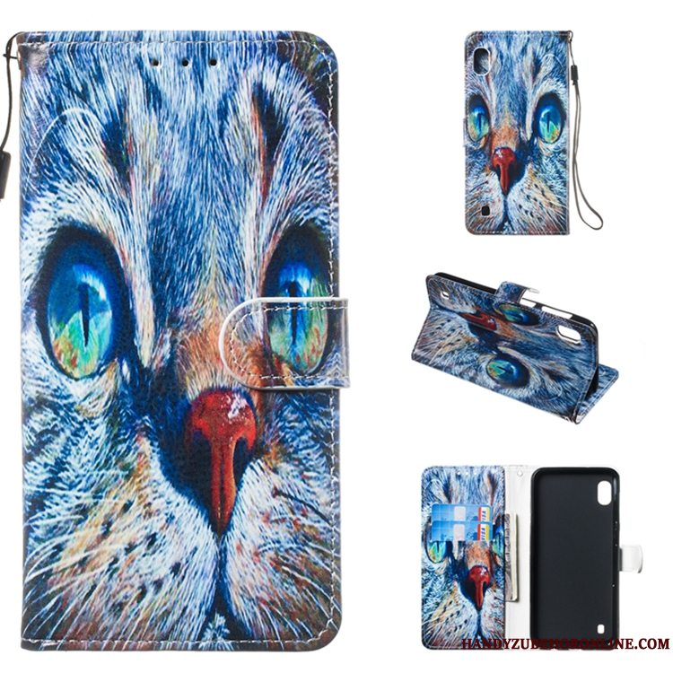 Etui Samsung Galaxy A10 Læder Telefonhvid, Cover Samsung Galaxy A10 Folio